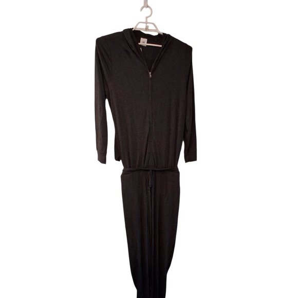 Cabi nwt Hoodie playsuit jumpsuit womens Large heather gray knit 3515 - Picture 1 of 8
